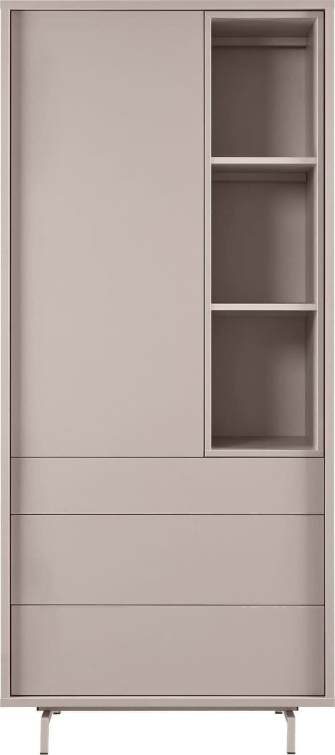 Pronto Wonen Opbergkast Famosa grijs 187x83x45 cm Grijs Opbergkast
