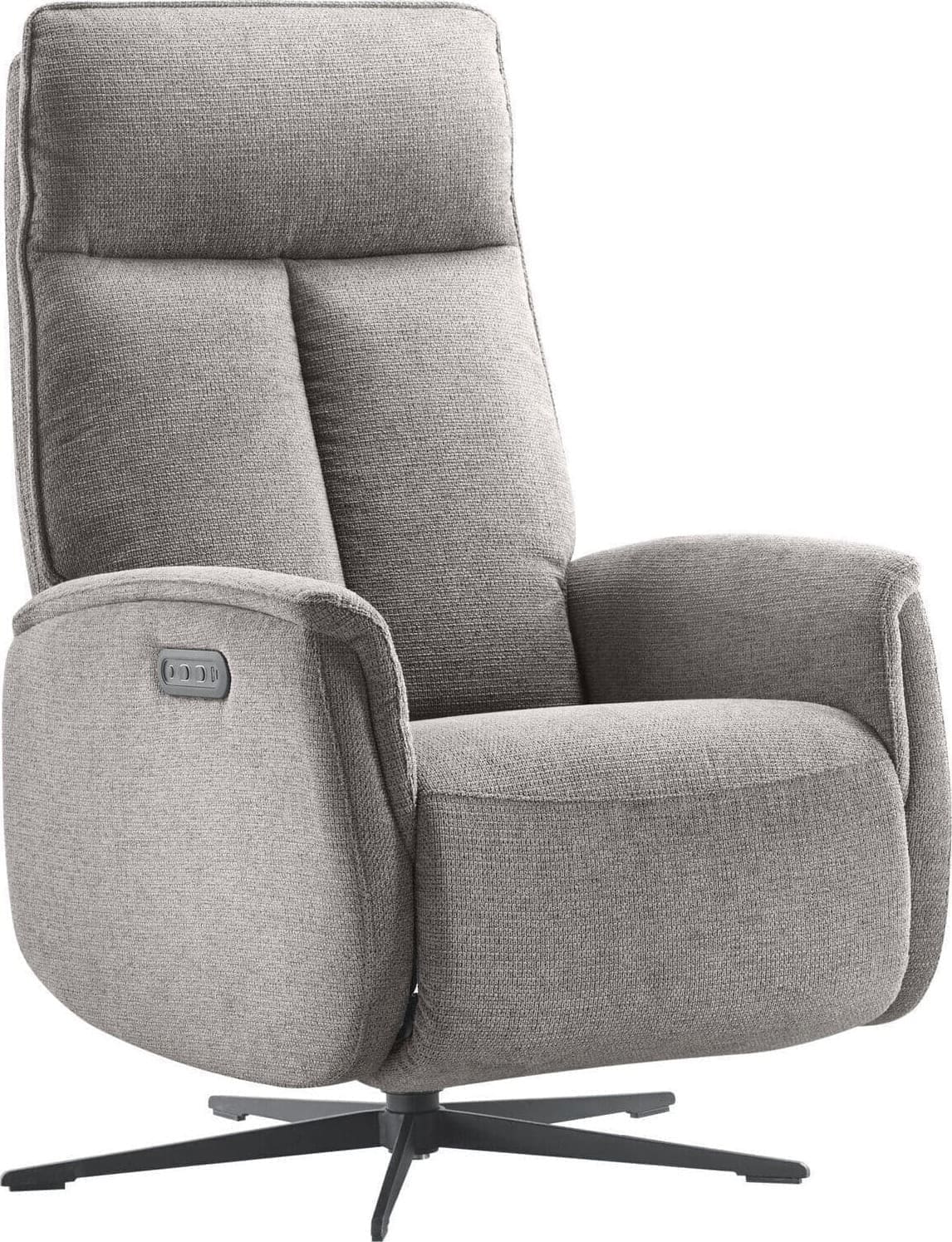 Pronto Wonen Relaxfauteuil Assele elektrisch antraciet Antraciet Fauteuil