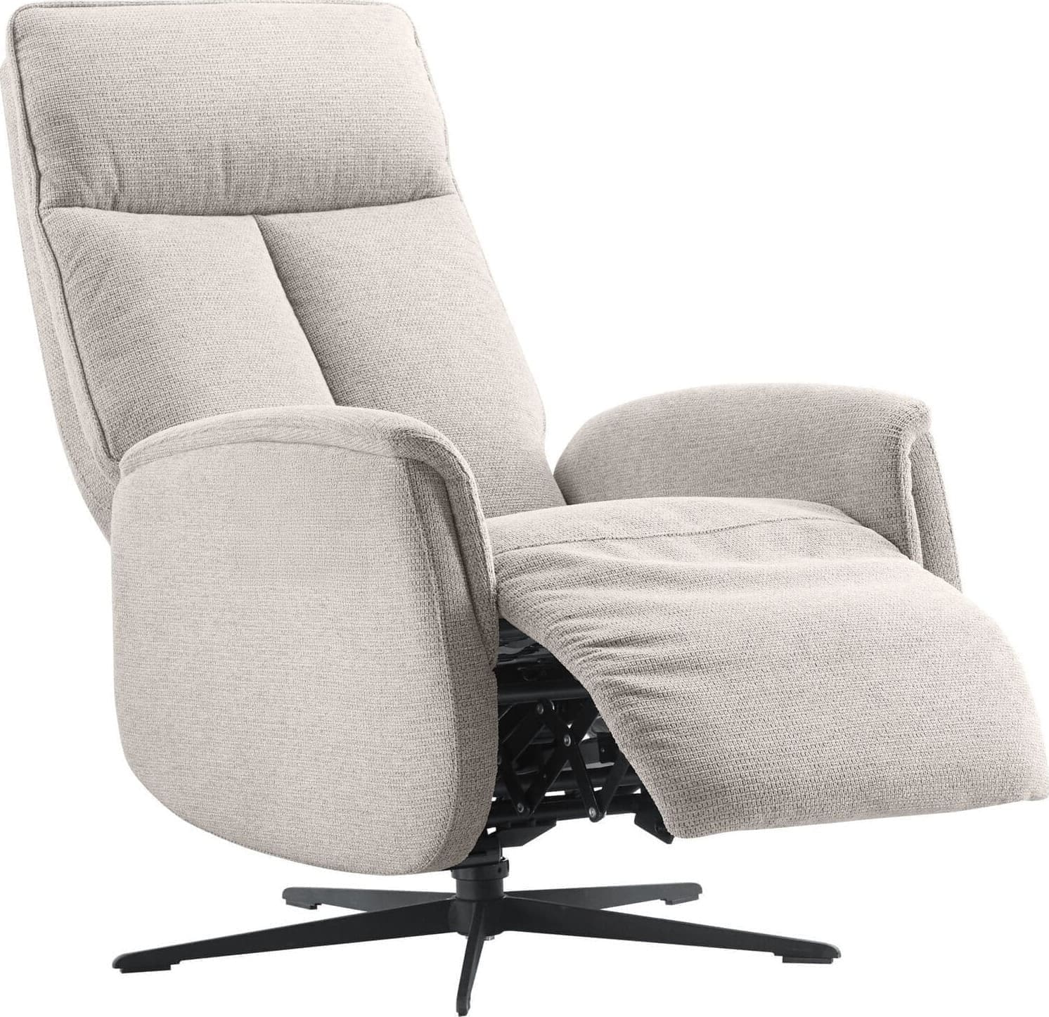 Pronto Wonen Relaxfauteuil Assele lichtgrijs Grijs Fauteuil