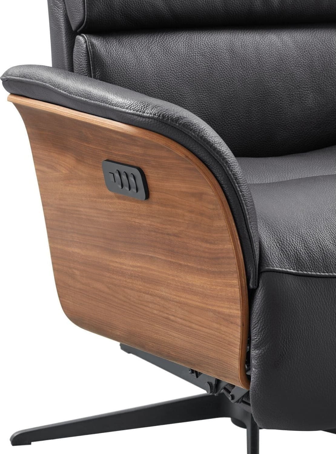 Pronto Wonen Relaxfauteuil Liri elektrisch zwart Zwart Fauteuil