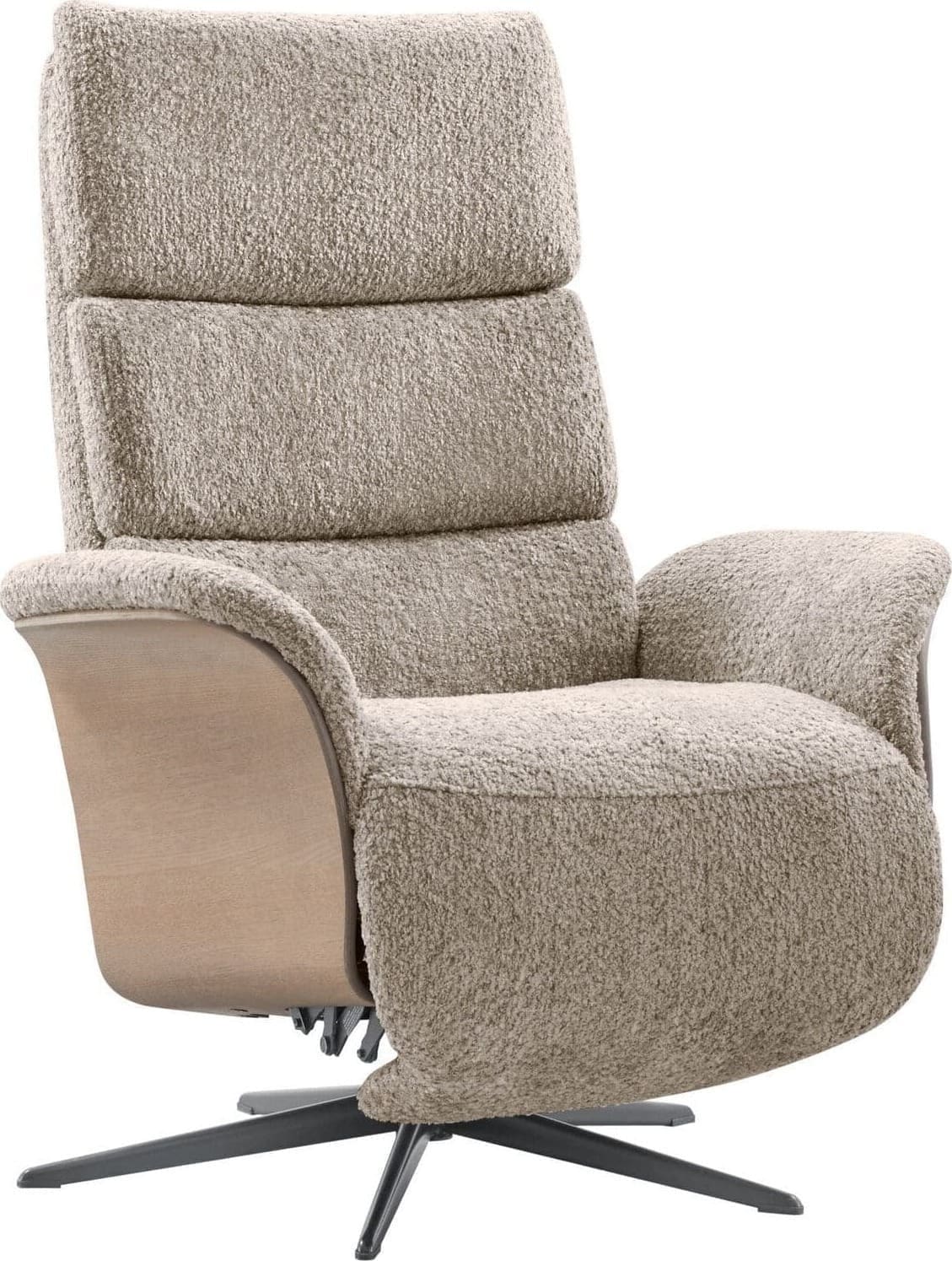 Pronto Wonen Relaxfauteuil Liri taupe Taupe Fauteuil