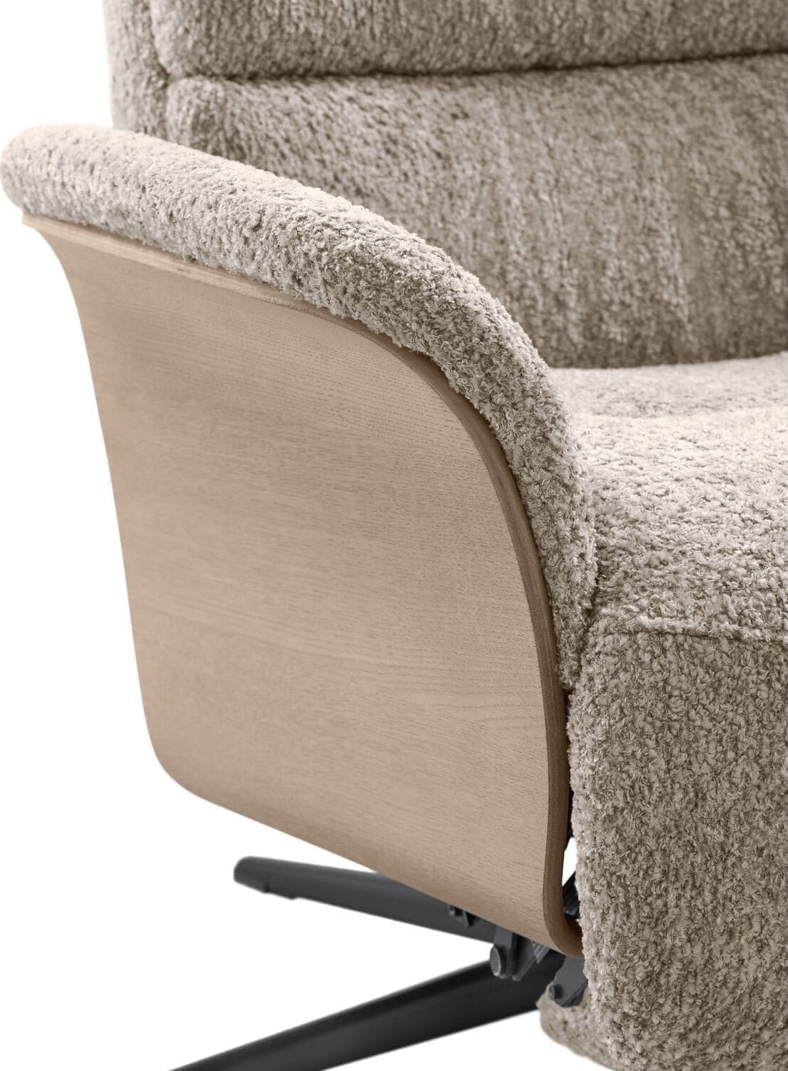 Pronto Wonen Relaxfauteuil Liri taupe Taupe Fauteuil