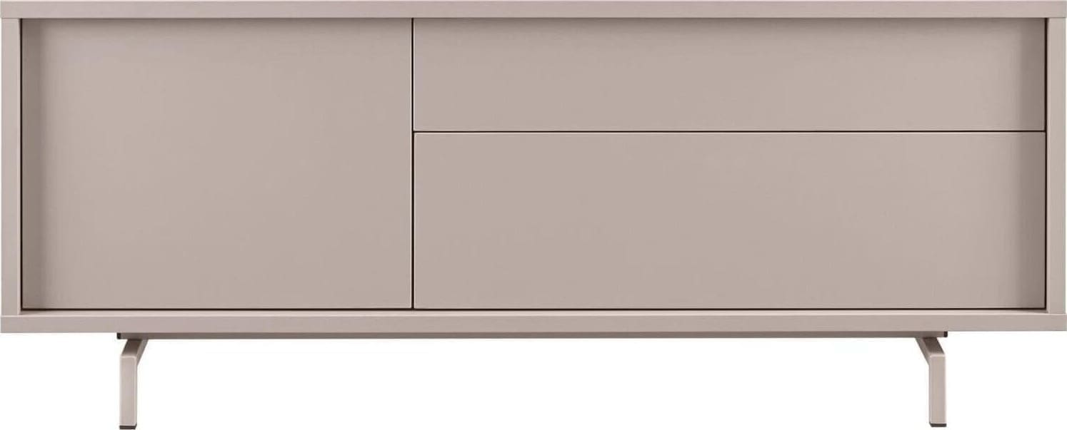 Pronto Wonen TV-meubel Famosa 132 cm grijs Grijs Tv-meubel|Tv-dressoir