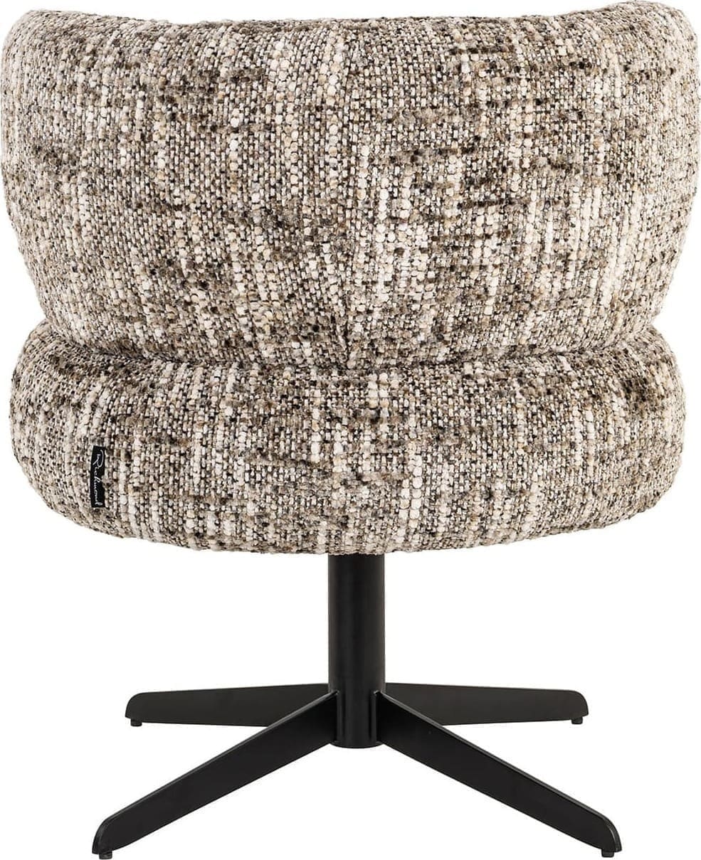Richmond Interiors Draaistoel Alexis brown omara Bruin Eetkamerstoel