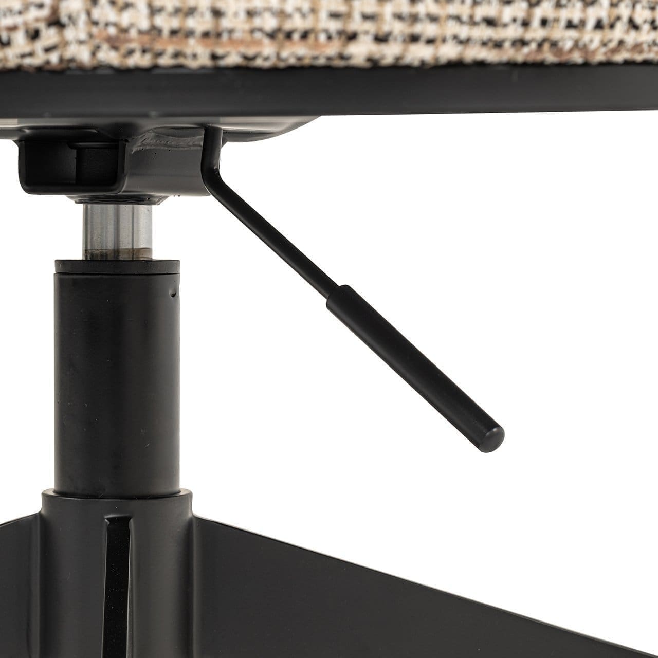 Richmond Interiors Draaistoel Rochenne met wielen trendy nature Eetkamerstoel