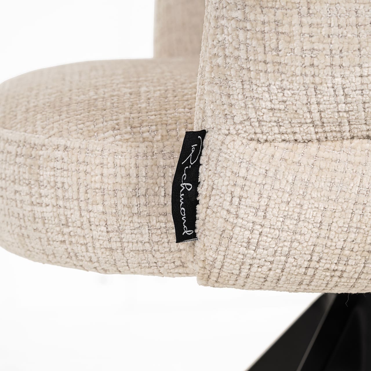 Richmond Interiors Draaistoel Serenity beige chenille Beige Eetkamerstoel