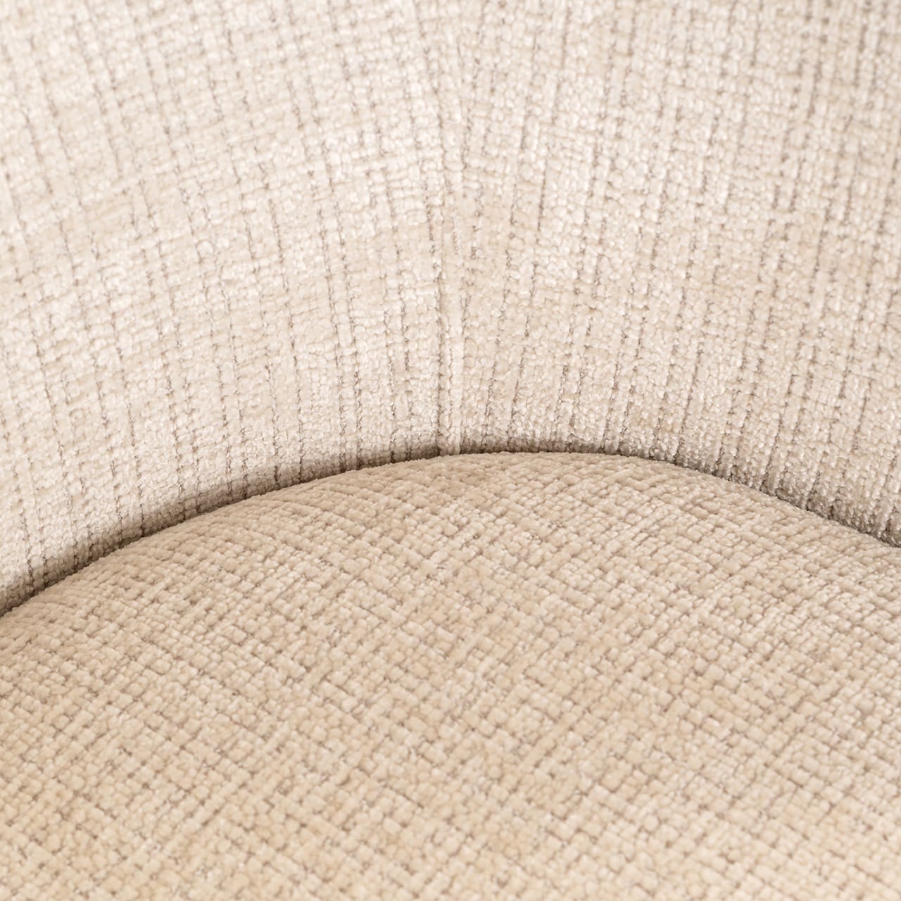 Richmond Interiors Draaistoel Serenity beige chenille Beige Eetkamerstoel