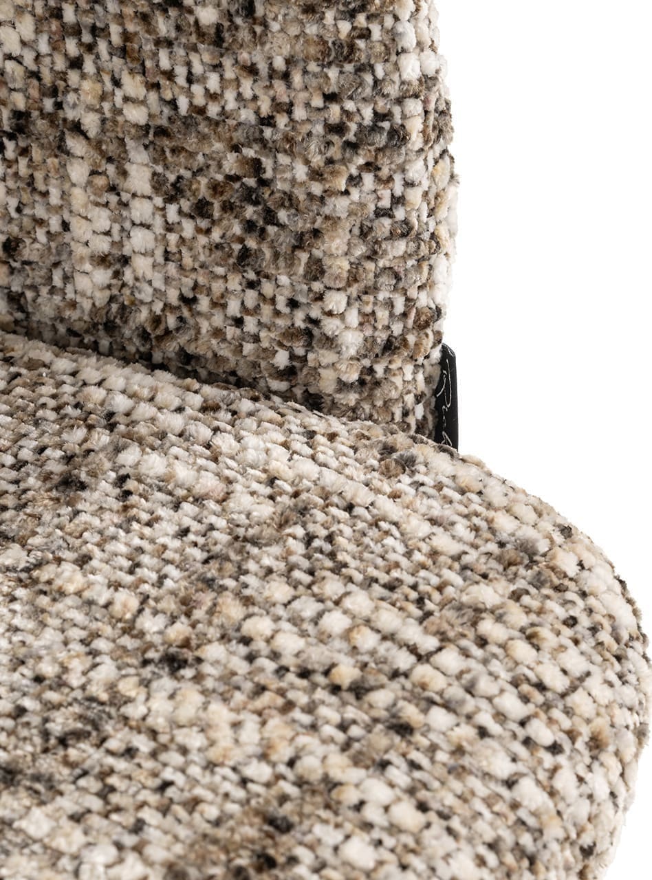 Richmond Interiors Draaistoel Serenity brown omara Bruin Eetkamerstoel