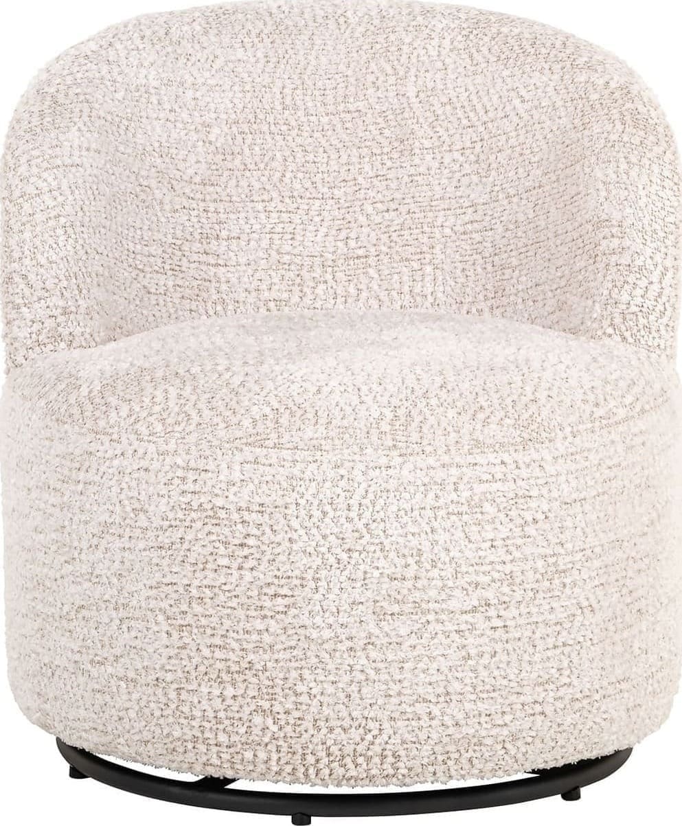 Richmond Interiors Draaistoel kids Jackie lovely cream Fauteuil