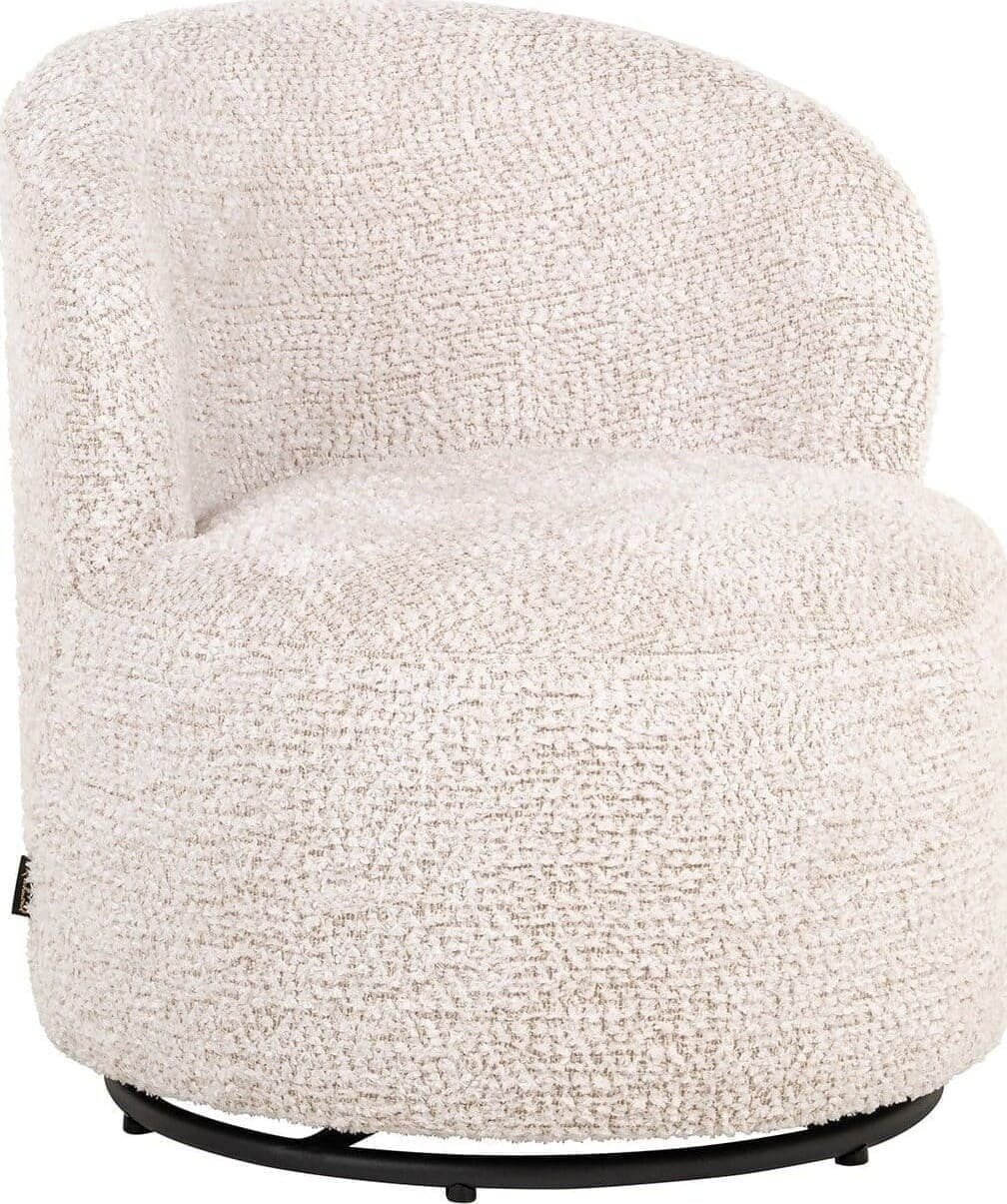 Richmond Interiors Draaistoel kids Jackie lovely cream Fauteuil