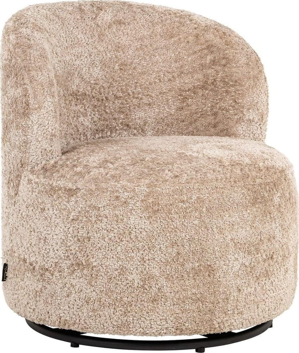 Richmond Interiors Draaistoel kids Jackie sheep nature Taupe Fauteuil