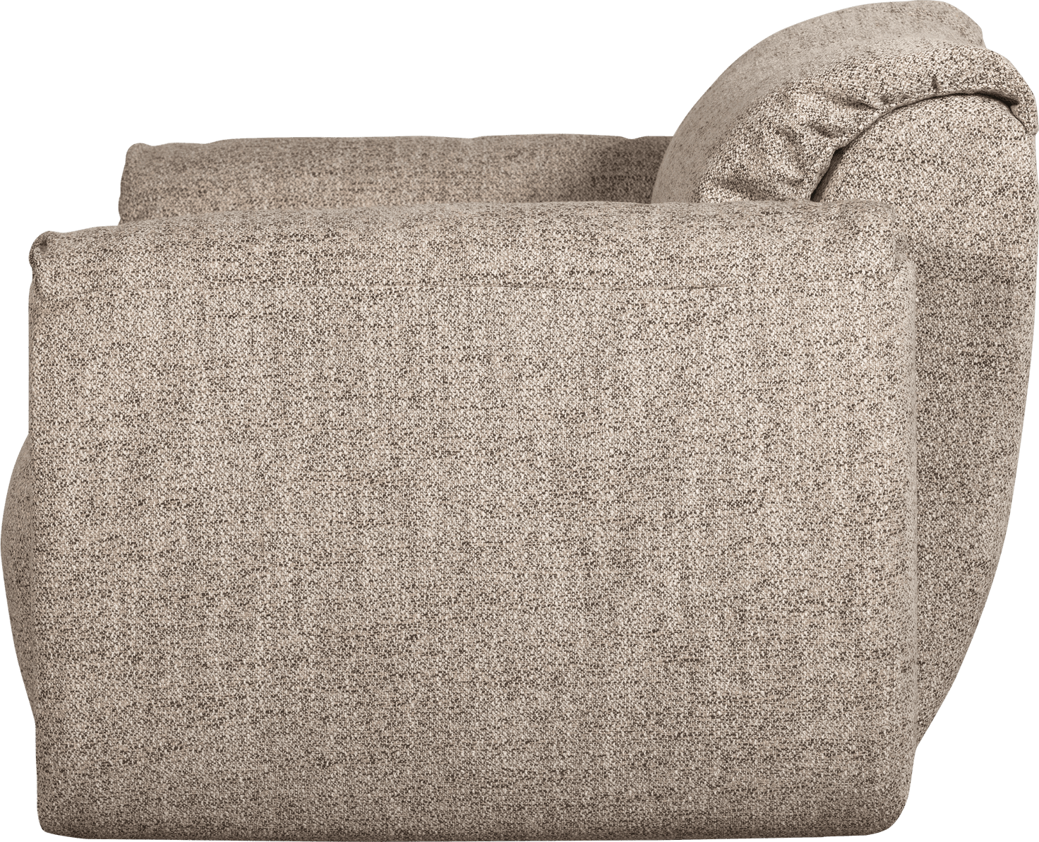 WOOOD Baggy loveseat geweven stof bruin melange Bruin melange 2-zitsbank