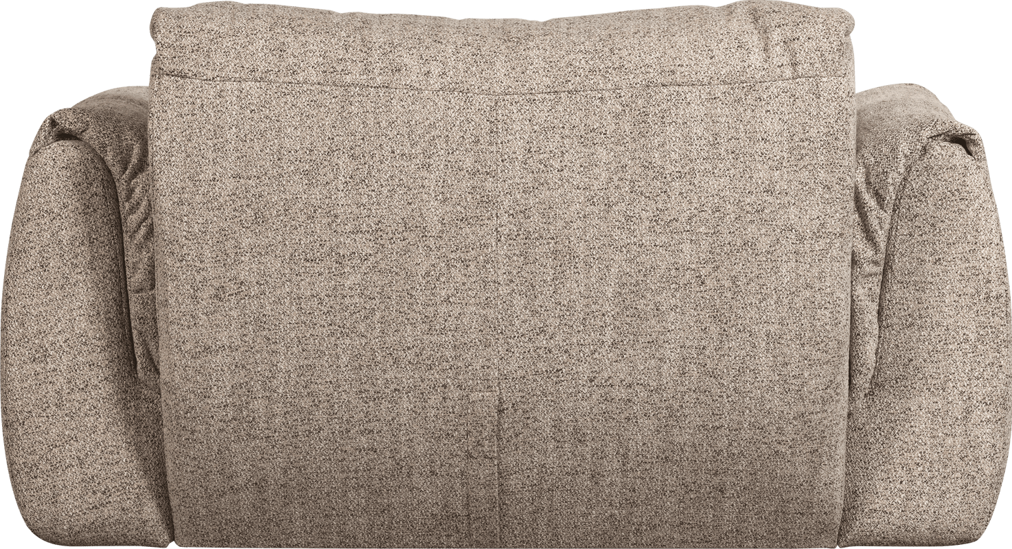 WOOOD Baggy loveseat geweven stof bruin melange Bruin melange 2-zitsbank