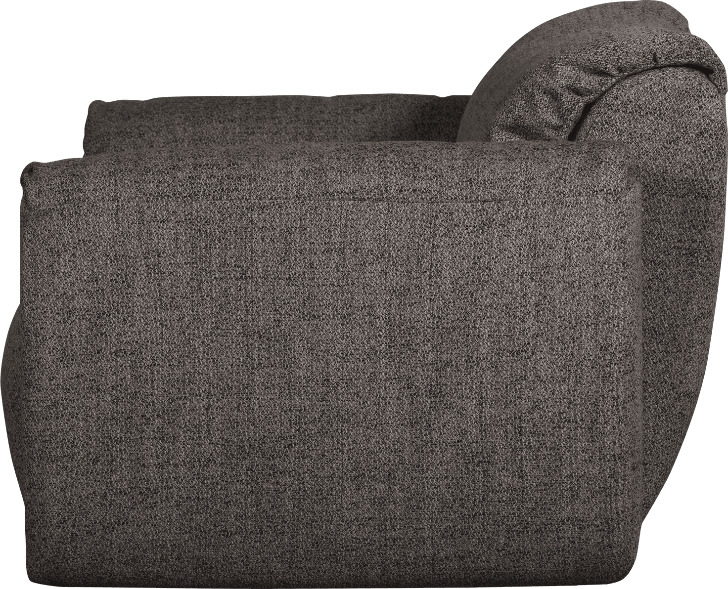WOOOD Baggy loveseat geweven stof warmgrijs melange Warmgrijs melange 2-zitsbank