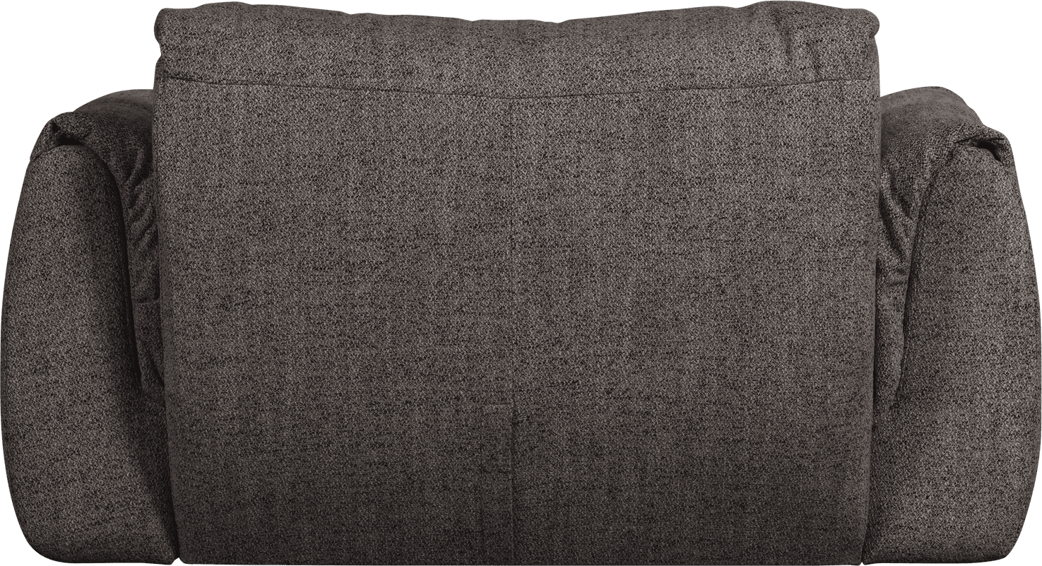 WOOOD Baggy loveseat geweven stof warmgrijs melange Warmgrijs melange 2-zitsbank