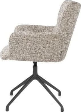 Xooon Sage armstoel draaibaar - graphiet - stof Luton - koper Koper Armstoel