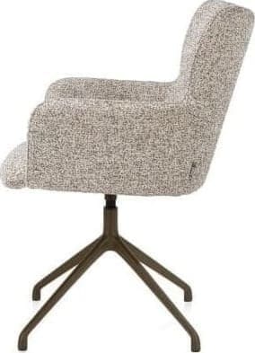 Xooon Sage armstoel draaibaar - steelbrown - stof Luton - koper Koper Armstoel
