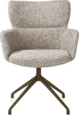 Xooon Sage armstoel draaibaar - steelbrown - stof Luton - koper Koper Armstoel