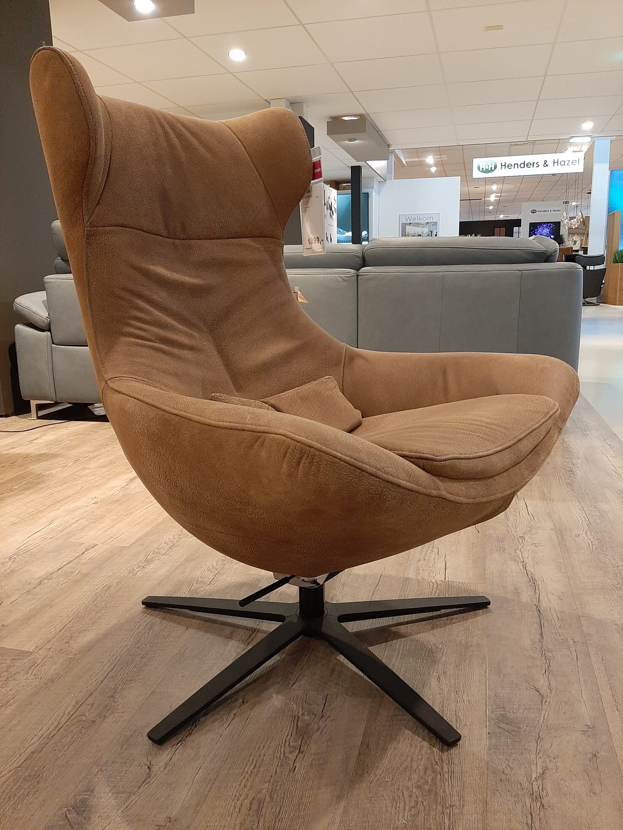 Relaxfauteuil Phylicia incl. hocker **SHOWROOMMODEL** - Afbeelding 3