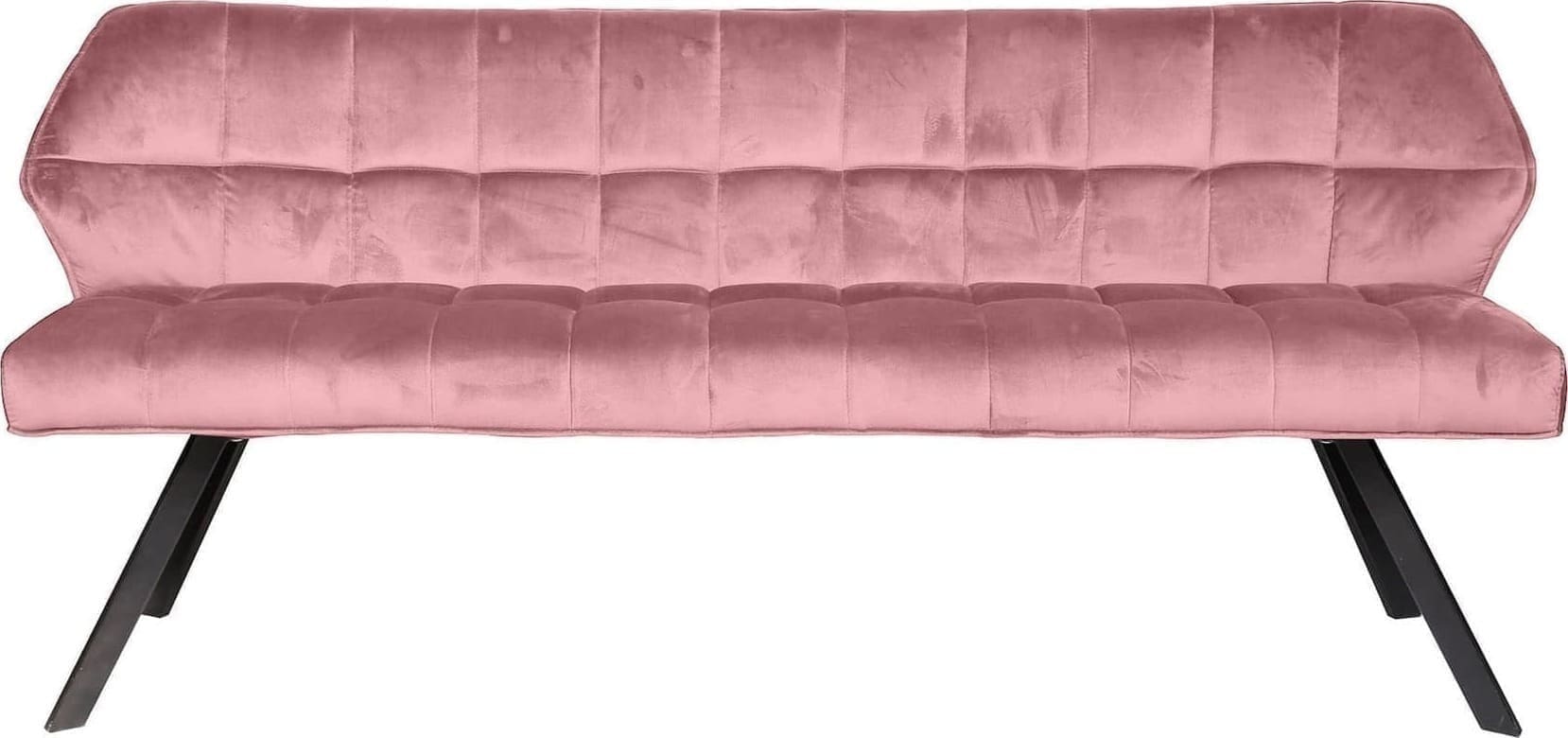 Eetkamerbank Raster - Velours Roze Bullcraft Eetkamerbank 4955/70V