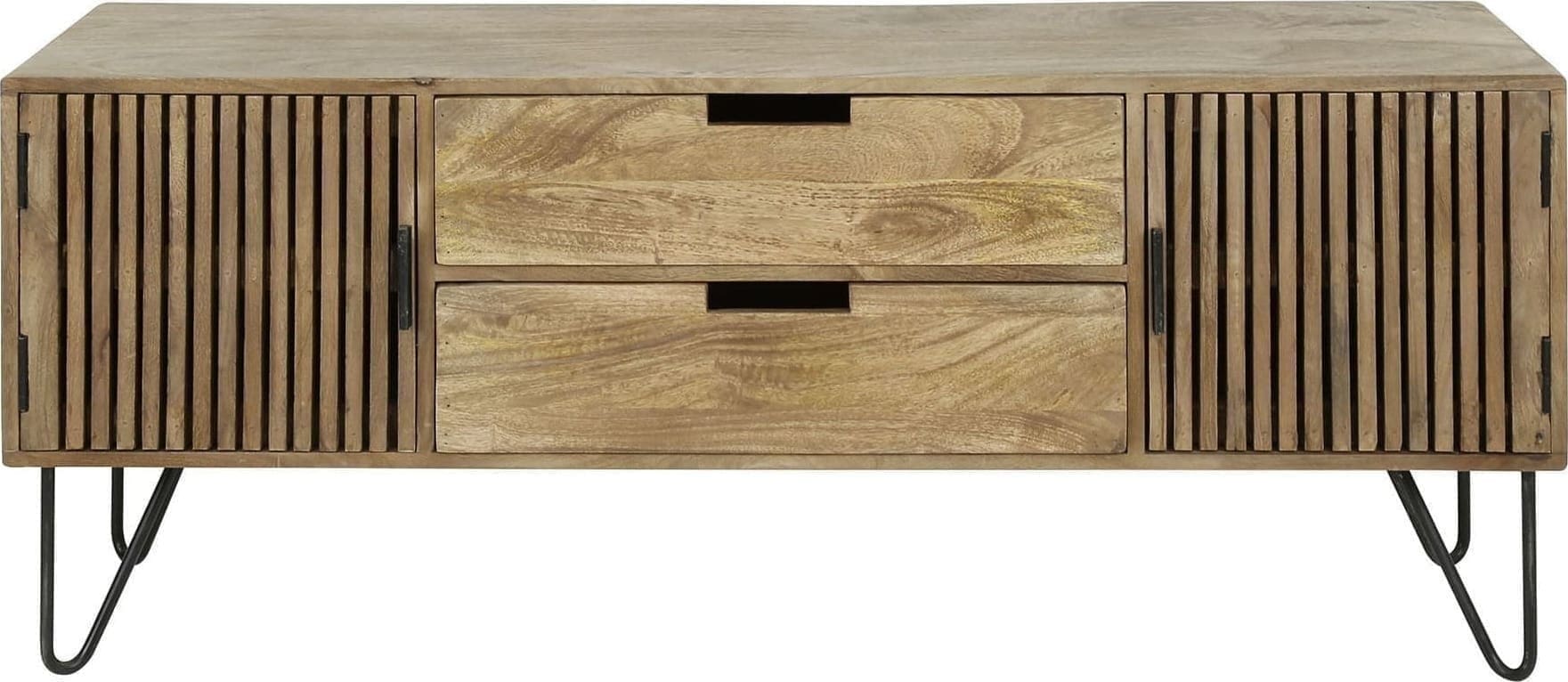 TV-meubel Tweak - Massief Mango Zand Bullcraft Tv-meubel|Tv-dressoir 2396/16ZA