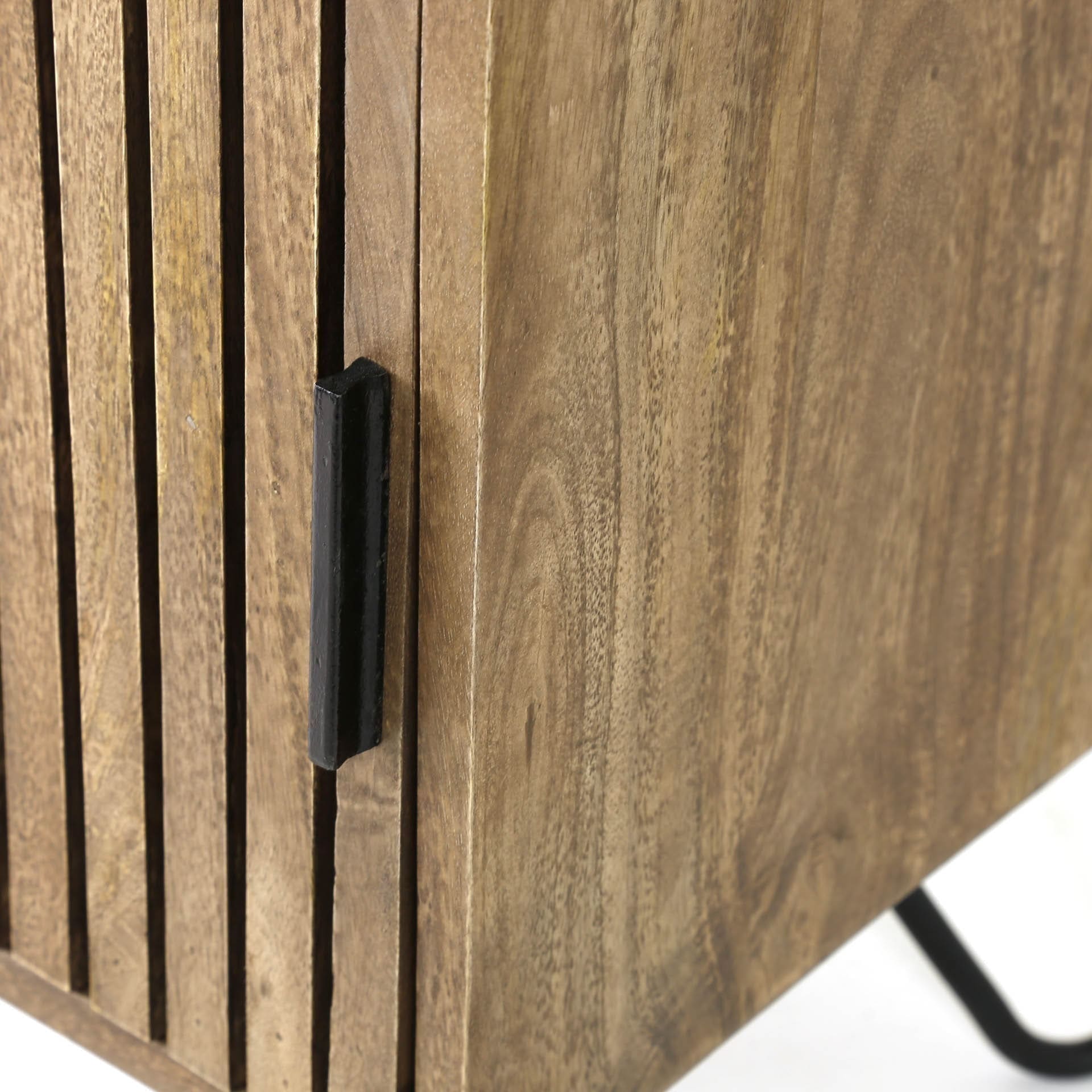 TV-meubel Tweak - Massief Mango Zand Bullcraft Tv-meubel|Tv-dressoir 2396/16ZA