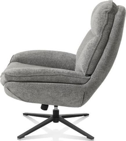 Henders & Hazel Florence relaxfauteuil (incl. poef) - stof Enzo - grijs Grijs Fauteuil