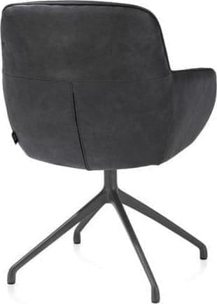 Henders & Hazel Mateo armstoel - draaibaar - graphiet - Pala - antraciet Antraciet Armstoel