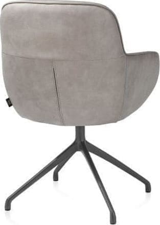 Henders & Hazel Mateo armstoel - draaibaar - graphiet - Pala - lichtgrijs Grijs Armstoel