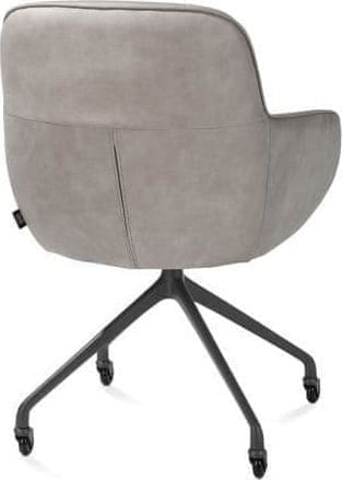 Henders & Hazel Mateo armstoel - wielen - graphiet - Pala - lichtgrijs Grijs Armstoel