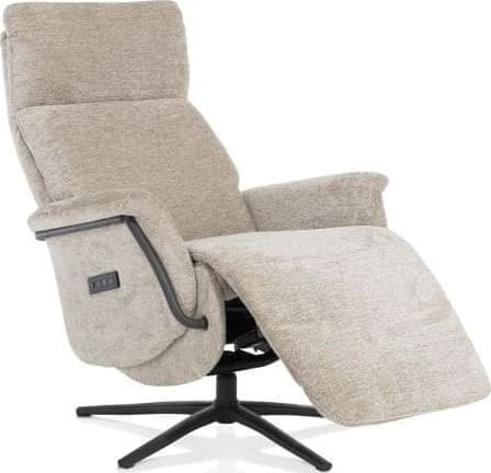 Henders & Hazel Stelvio relax-fauteuil - 3-motoren - graphiet poot - elektrische hoofdsteun Fauteuil