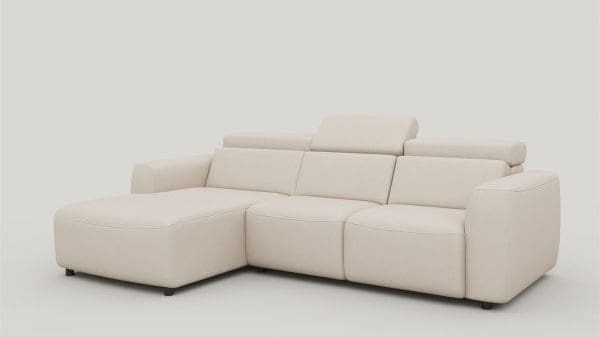 Henders & Hazel Tobarra loungebank links - Livigno Beige|Wit Bank