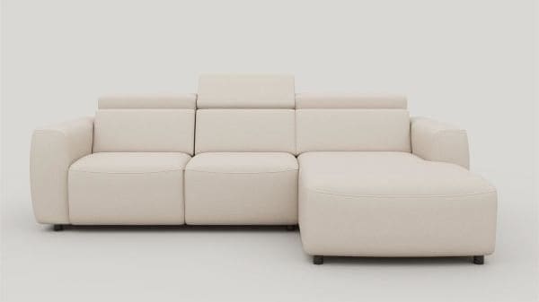 Henders & Hazel Tobarra loungebank rechts - Livigno Beige|Wit Bank
