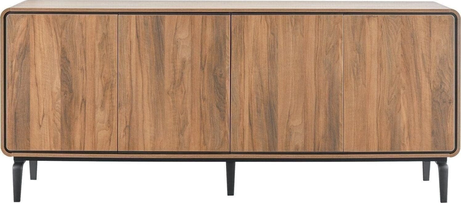 INHOUSE Dressoir Lagoria walnoot Zwart Dressoir