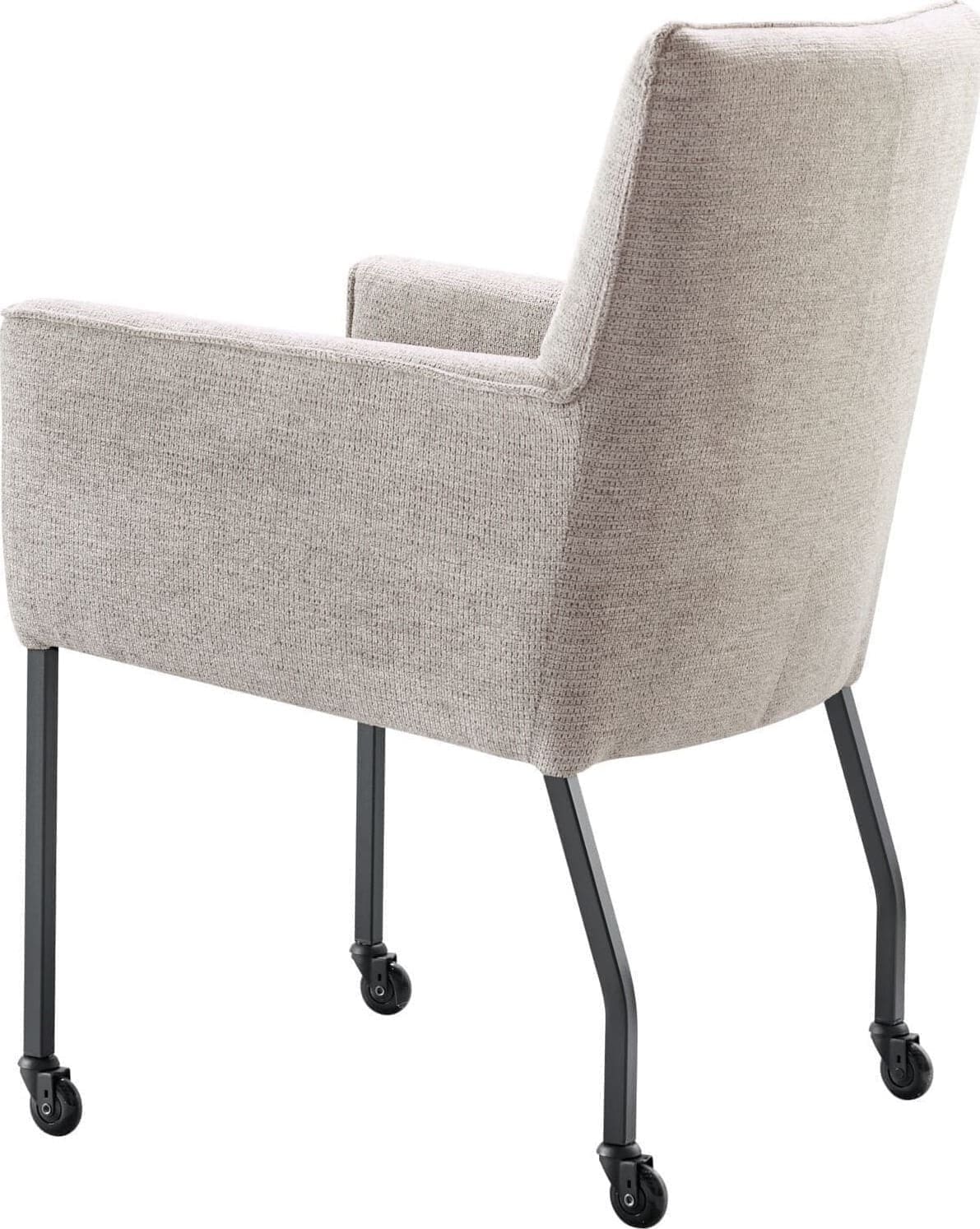 INHOUSE Eetkamerstoel Mianta met arm beige Beige Eetkamerstoel