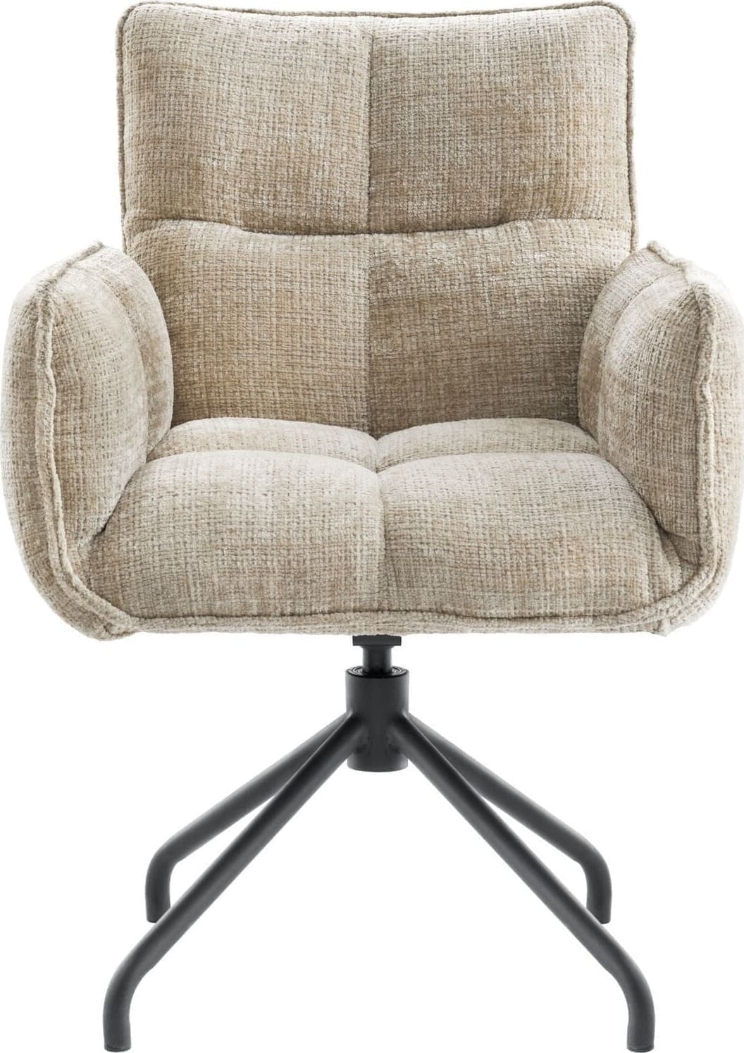 INHOUSE Eetkamerstoel Novira beige Beige Eetkamerstoel