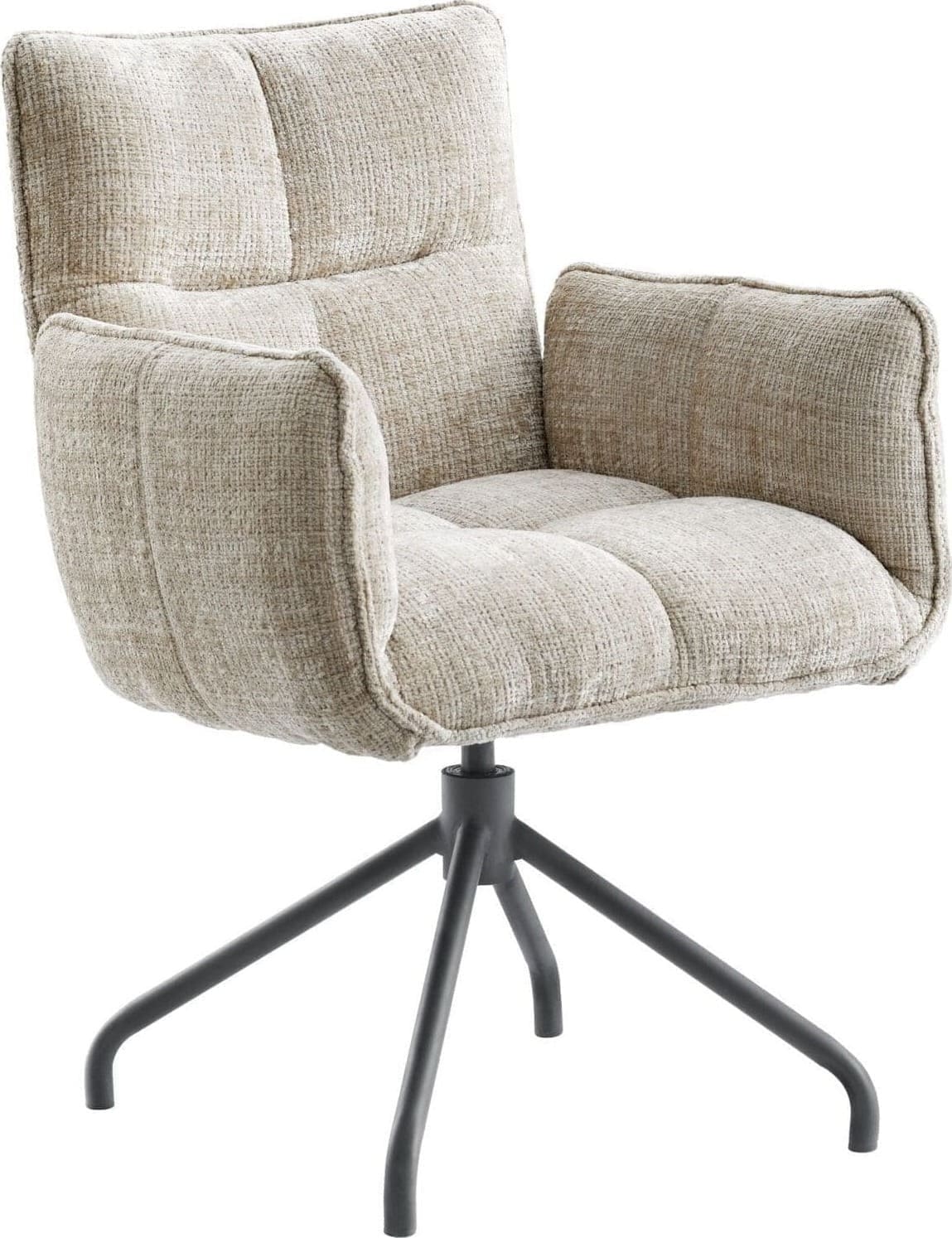INHOUSE Eetkamerstoel Novira beige Beige Eetkamerstoel
