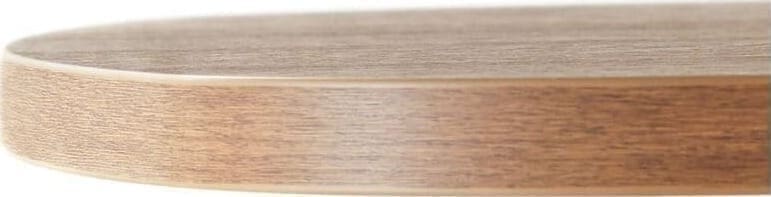 INHOUSE Eettafel Meberia Deens ovaal walnoot 200x100cm Zwart Eettafel