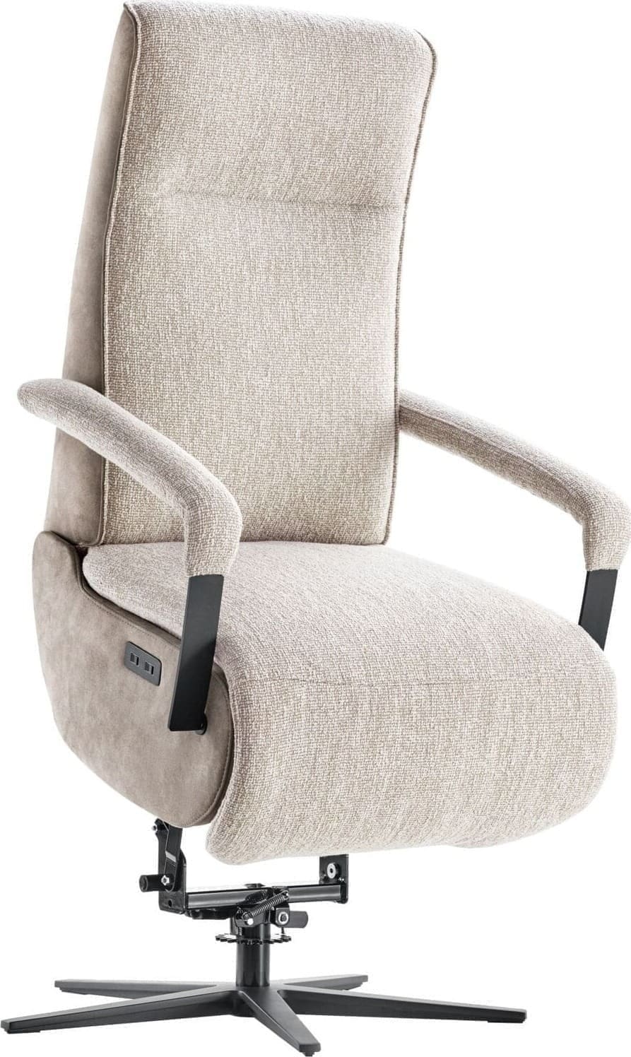 INHOUSE Relaxfauteuil Lerira met sta-op M beige Beige Fauteuil