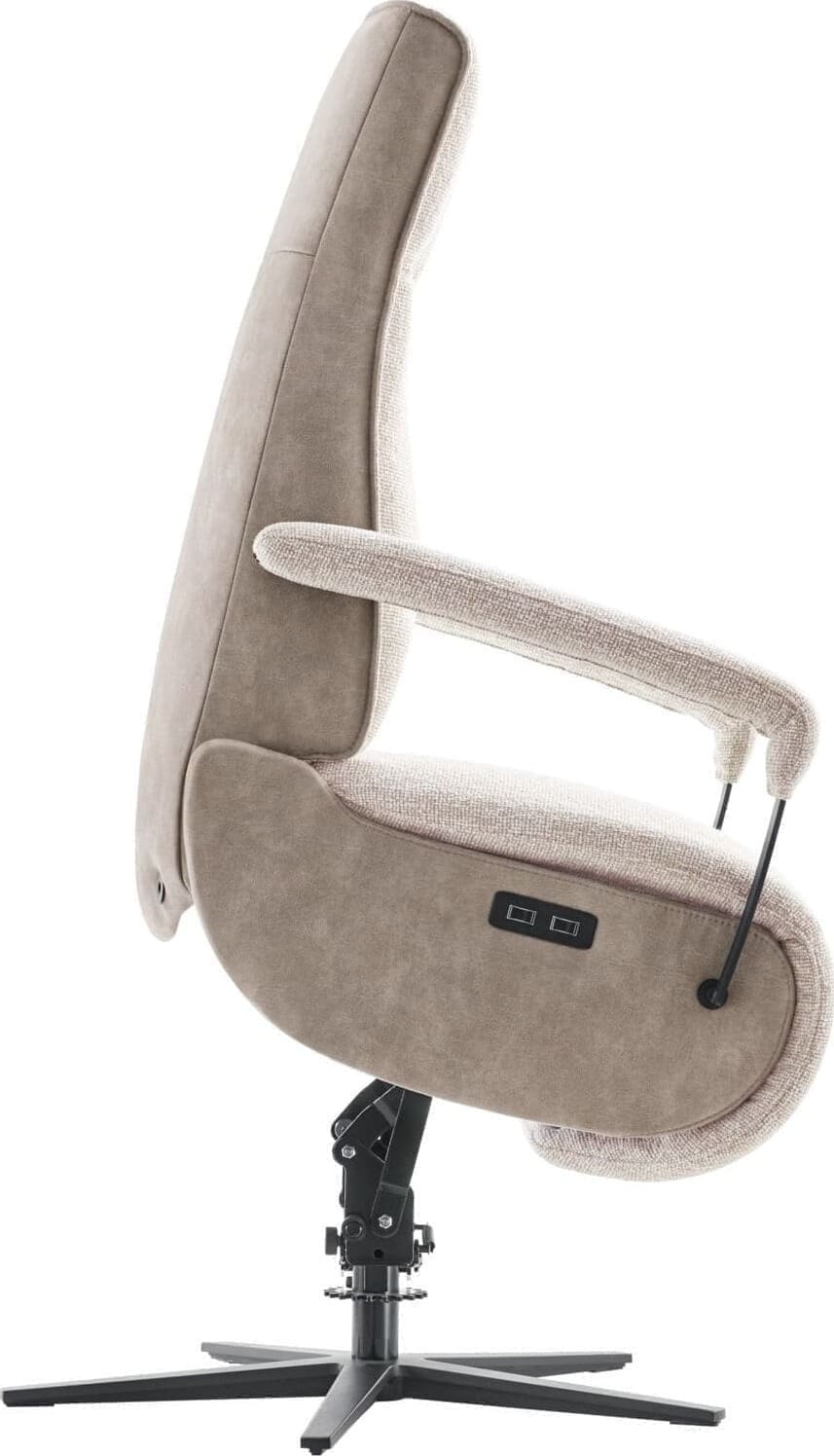INHOUSE Relaxfauteuil Lerira met sta-op M beige Beige Fauteuil