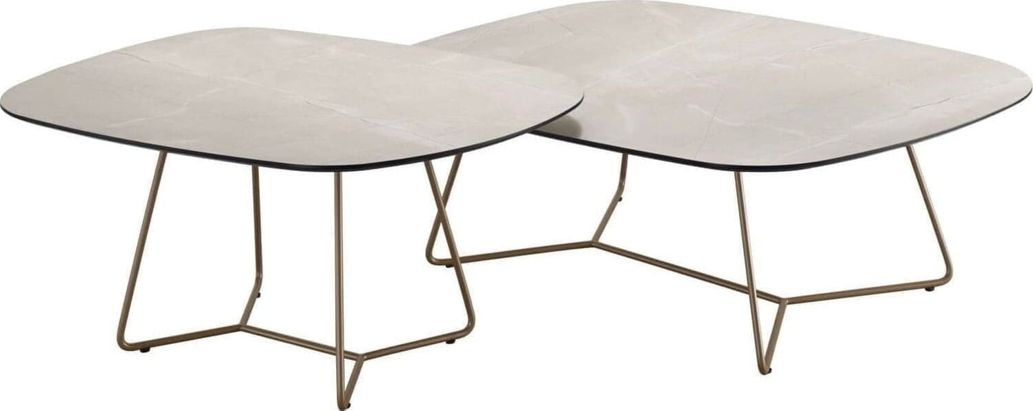 INHOUSE Salontafel Marby HPL marmerstructuur grijs 75 cm Grijs Salontafel