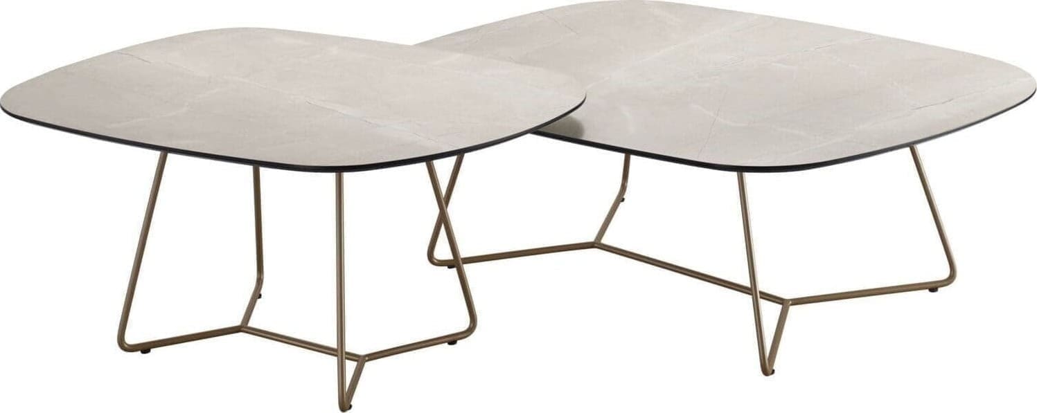 INHOUSE Salontafel Marby HPL marmerstructuur grijs 90 cm Grijs Salontafel