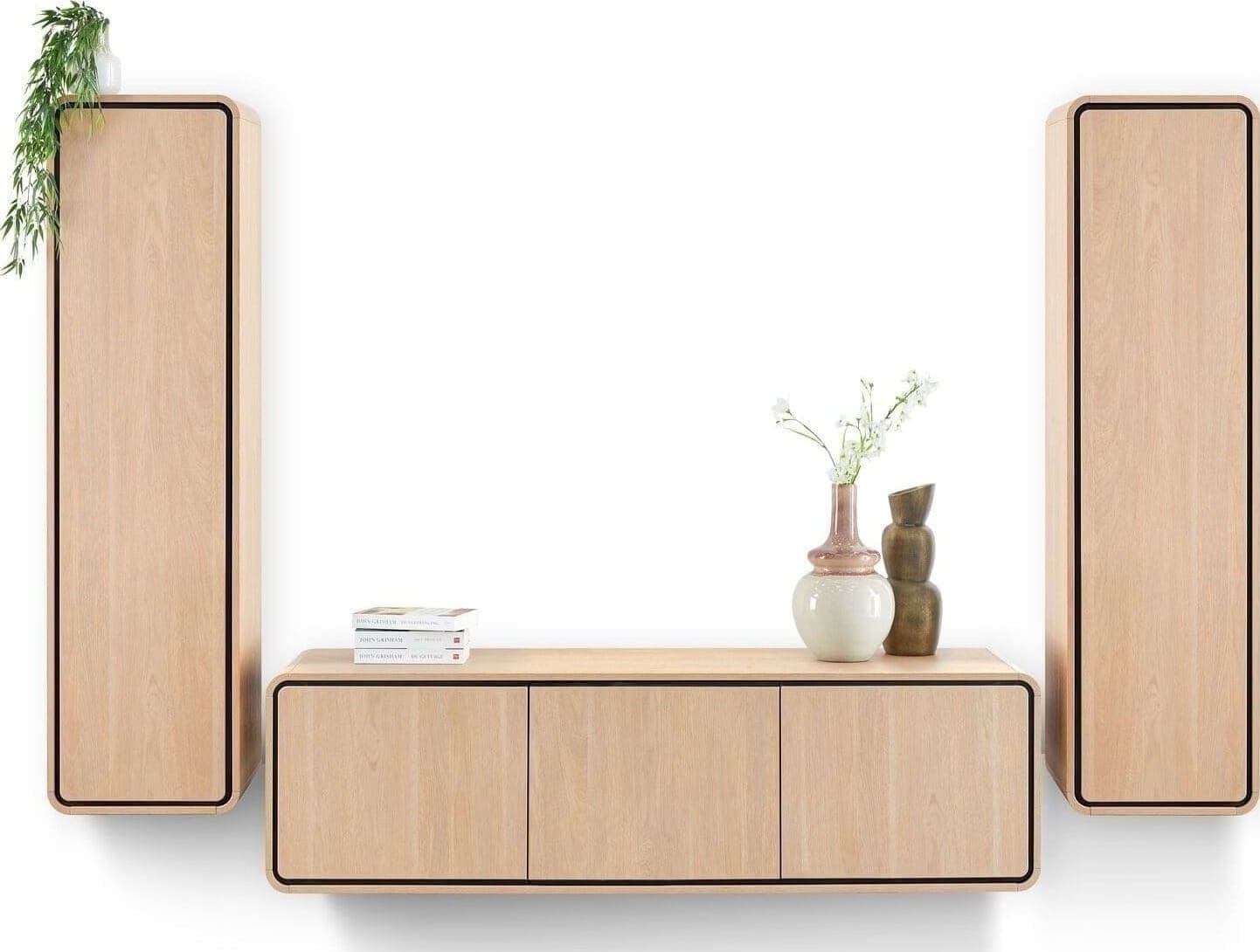INHOUSE Wandkast Lagoria zand Bruin Wandkast|Kast