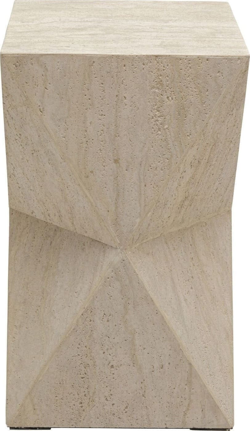 Bijzettafel Travertino 54cm Kare Design Bijzettafel 70698