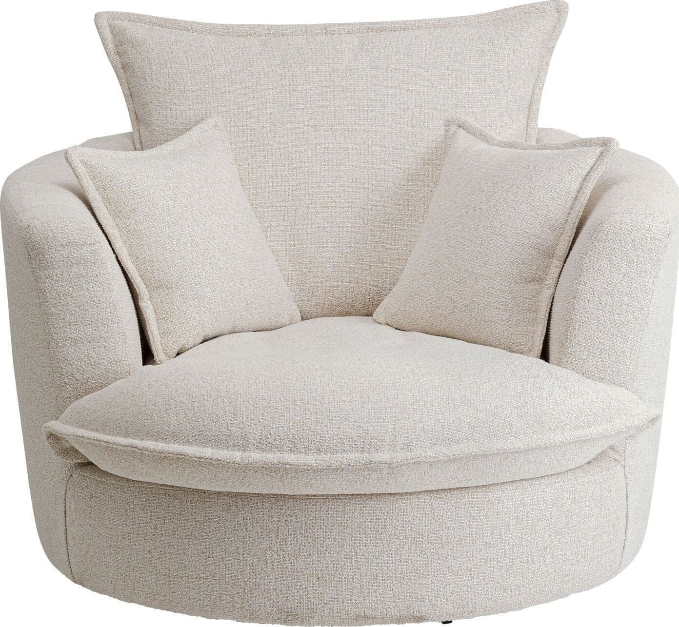 Draaistoel Met Arm Joy Cream Kare Design Armstoel 70979