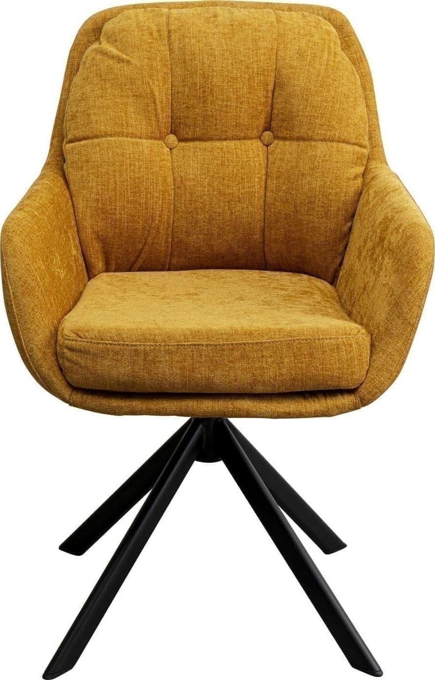 Draaistoel Molly Yellow Kare Design Eetkamerstoel 70422