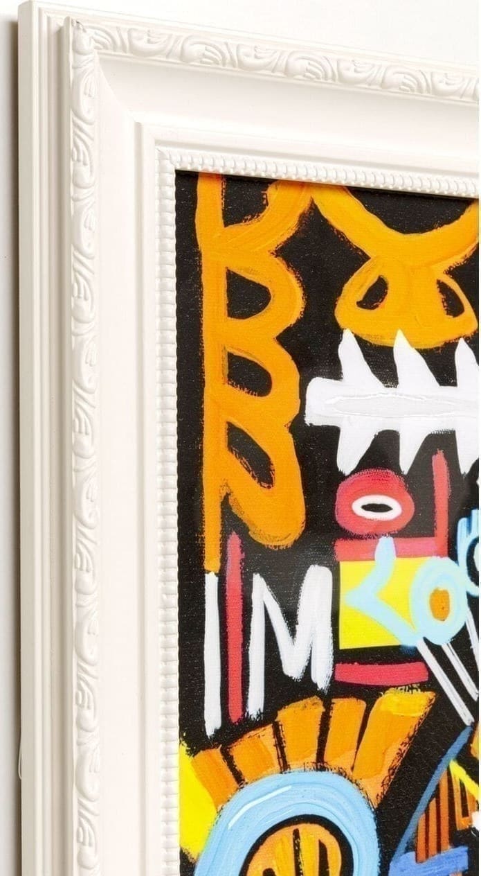 Fotolijst Doodle Face 80x80cm Kare Design Schilderij 57553