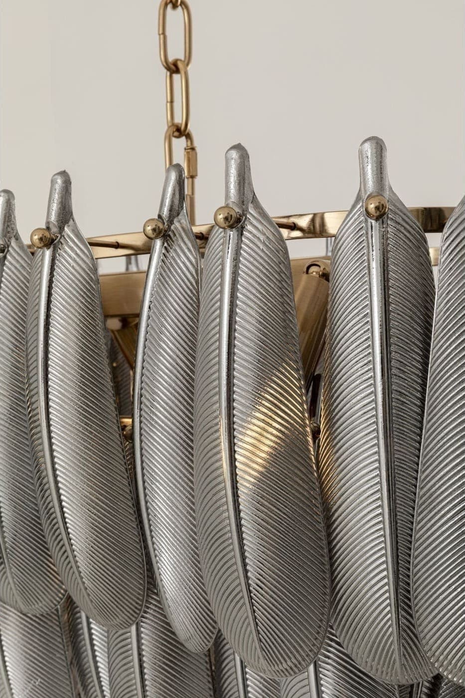 Hanglamp Feather Glow 95cm Kare Design Hanglamp 58059