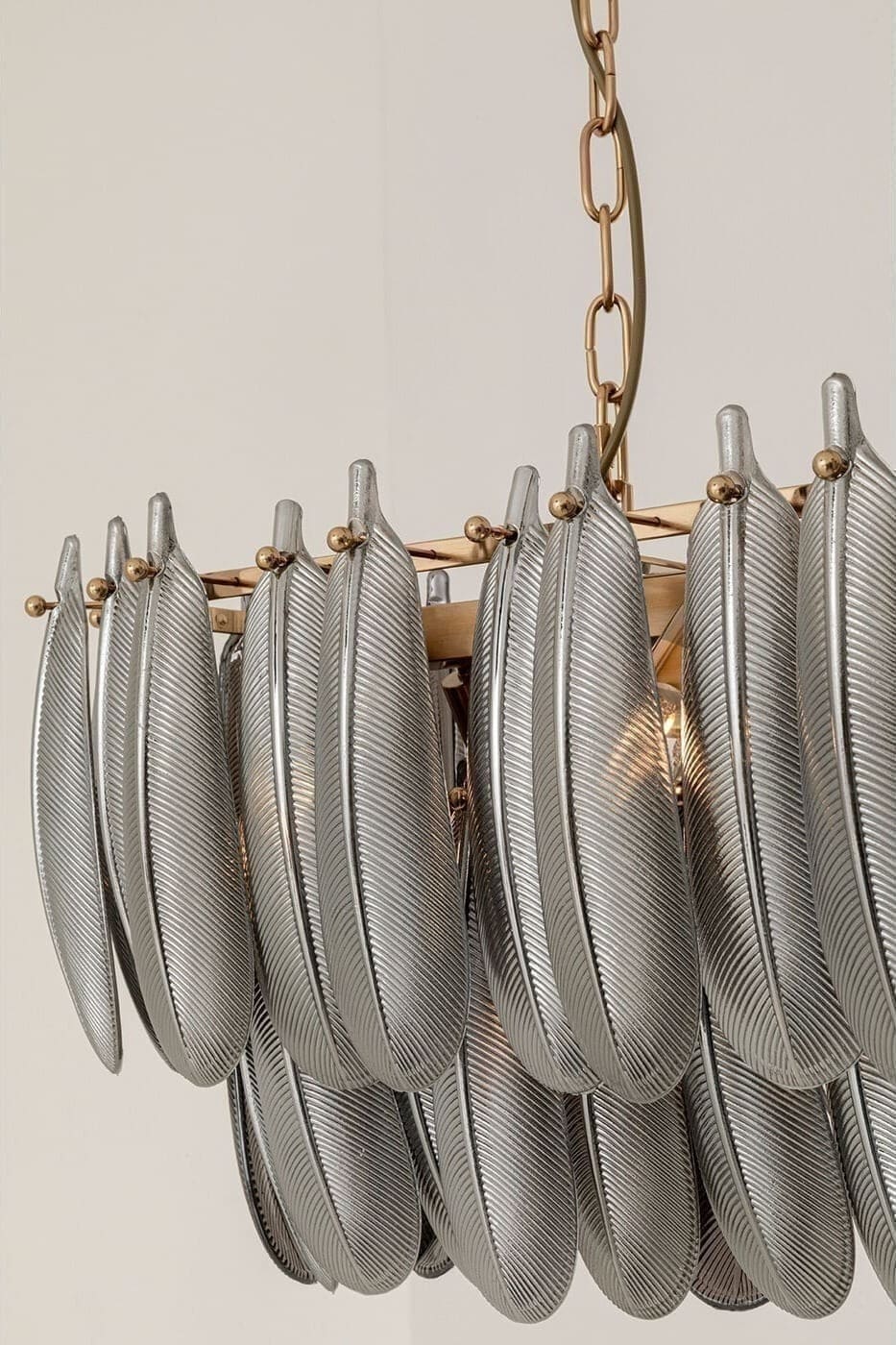 Hanglamp Feather Glow 95cm Kare Design Hanglamp 58059