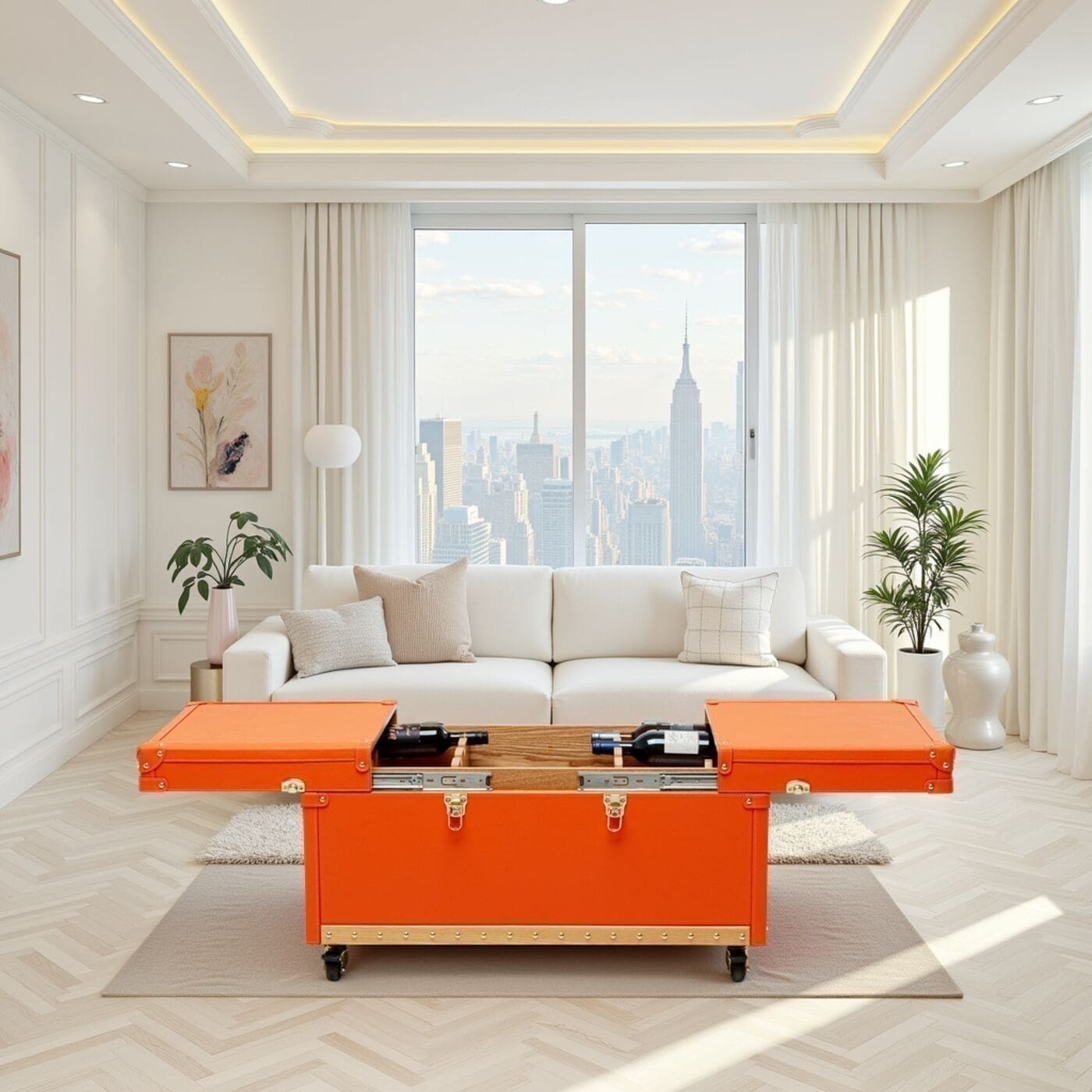 Salontafel Bar Monaco Orange 89x50cm Kare Design Salontafel 70942